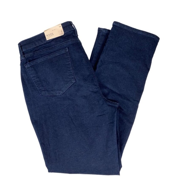 NYDJ Jeans Sheri Slim Tummy Control High Rise Stretch Denim Rinse - Picture 1 of 10